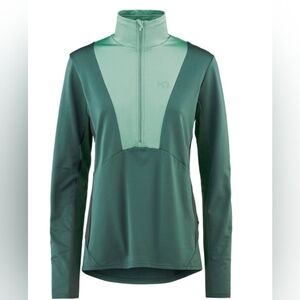 Kari Traa Karen Half Zip Midlayer Women's taupe Sz.XS